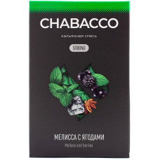 Смесь Chabacco 50 гр Strong Мелисса Ягоды Melissa Berries (кальянная без табака)