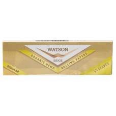 Бумага сигаретная Watson Regular Rolling Beige Органик хемп тонкая 50 листов