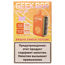 Вейп Geekbar PULSE 12000 Вишня Лимон Персик