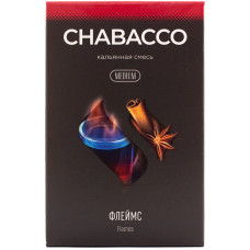 Смесь Chabacco 50 гр Medium Флеймс Flames (кальянная без табака)